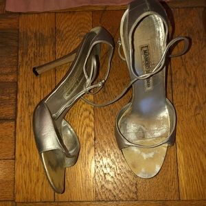 Manolo Blahnik Silver Strappy Sandals